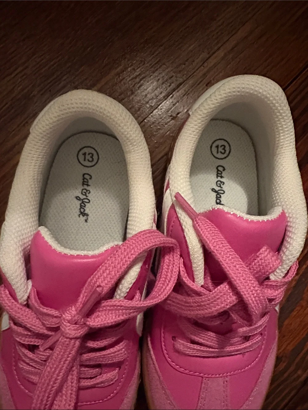 Cat & Jack Pink Kids Sneakers with White Accents